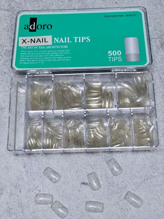 Uñas Press On X NAIL TRANSPARENTE x500